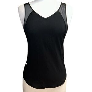 Lululemon Black Tank Shear Panels Reflective Strips